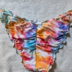 Hobie Women’s Tie-Dye Swim Bikini Bottoms Multicolor Beachwear Size S